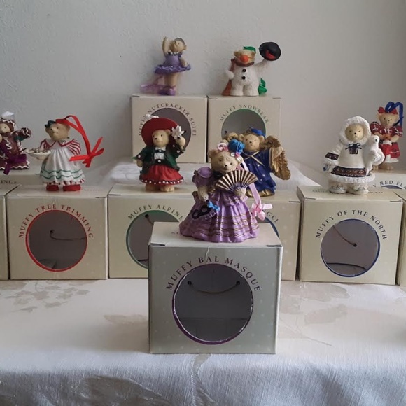13 Muffy Vanderbear Collection Christmas Ornaments